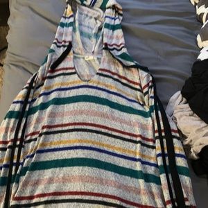 Long sleeve hooded shirt